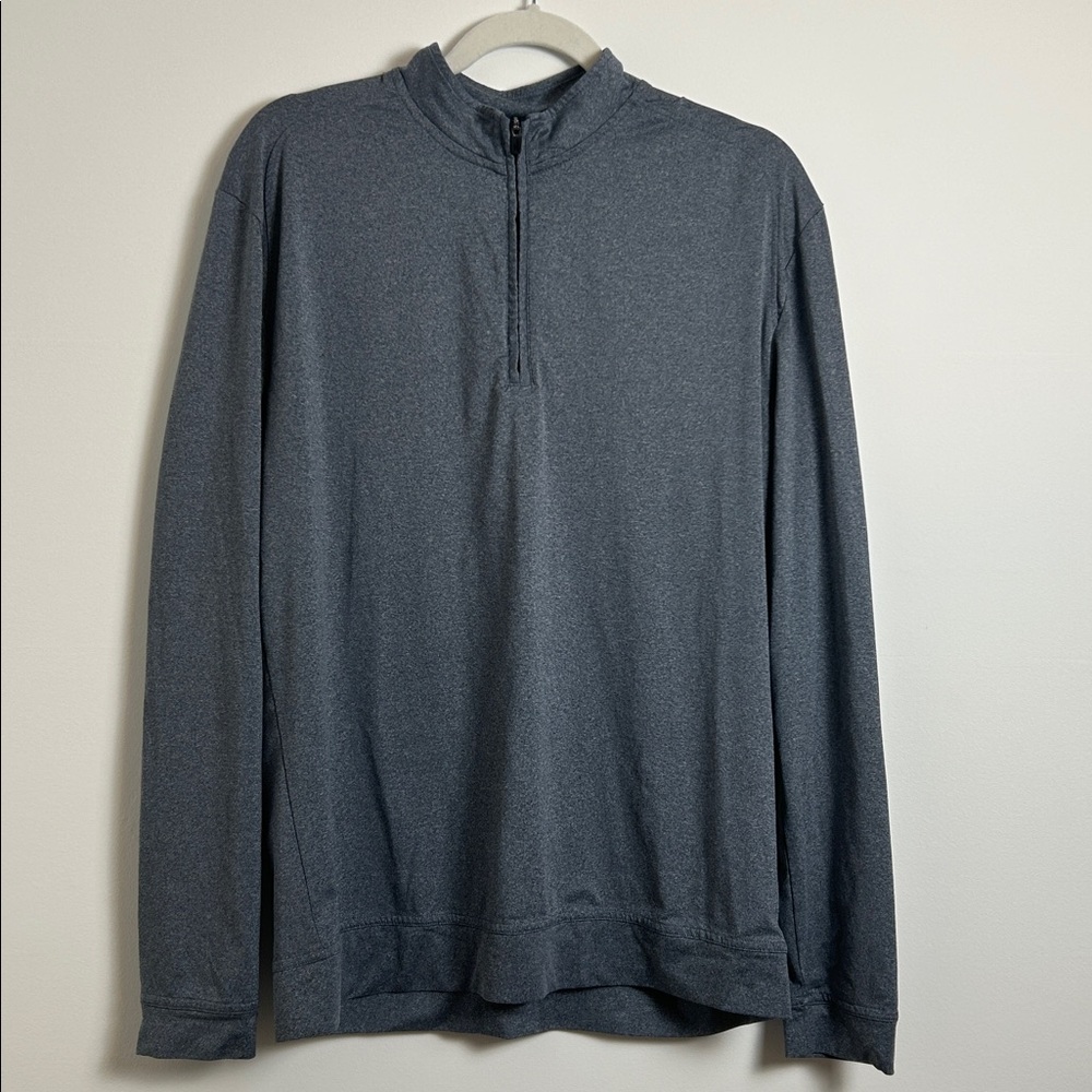 Johnnie-O PrepFormance Blue Gray Pullover Sweater Medium